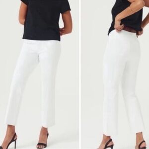 SPANX White Cropped Pants Ankle Length
